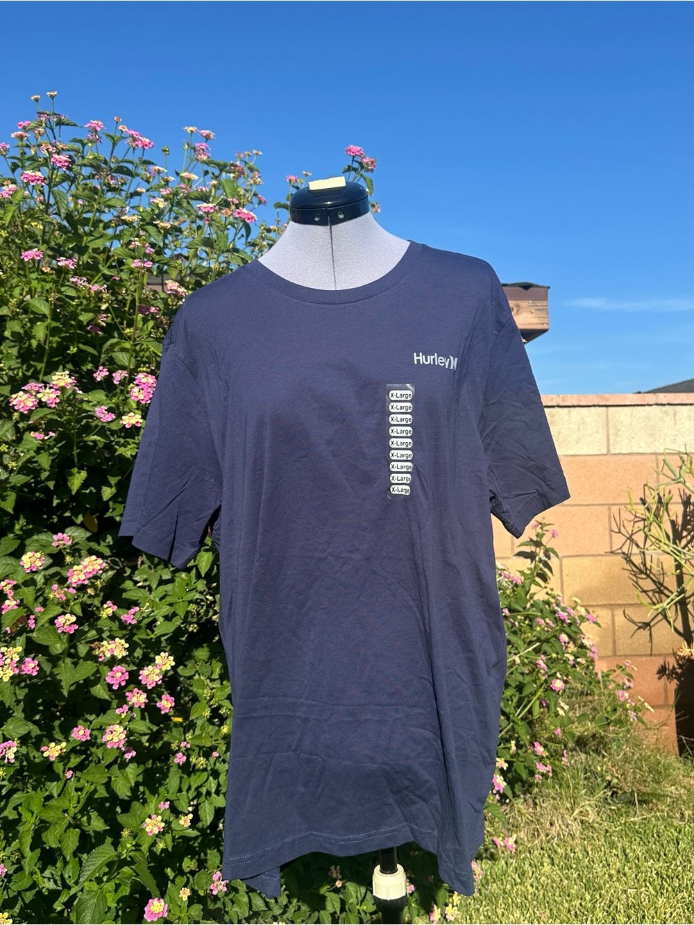 Hurley Navy Short-Sleeve Logo Tee Brand New with Tags Size XL